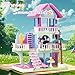 Bibilock 678PCS Pink Beach House Building Blocks Kit Compatible with Lego Particle SizesFriends Interactive Architecture Holiday Dream VillaUnique Birthday Gift Toy for Girls or Boys Age 6 7 8 9 10 11 12 - Image 4