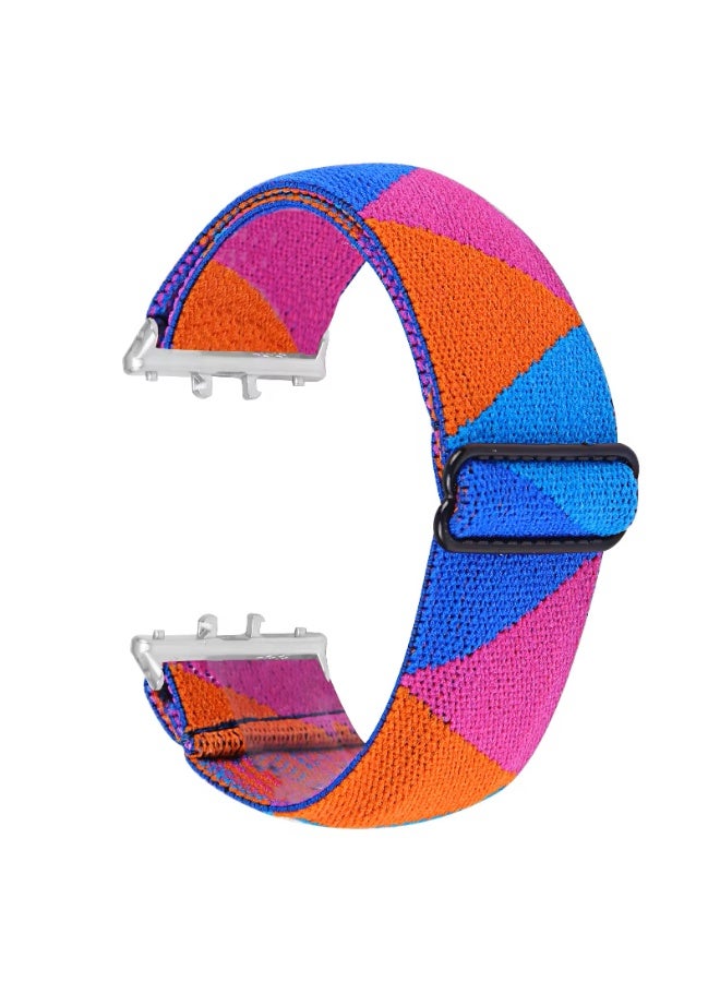 Samsung Galaxy Fit3 Strap , Comfortable Soft and Adjustable Woven Elastic Nylon multi Color Strap - Image 1