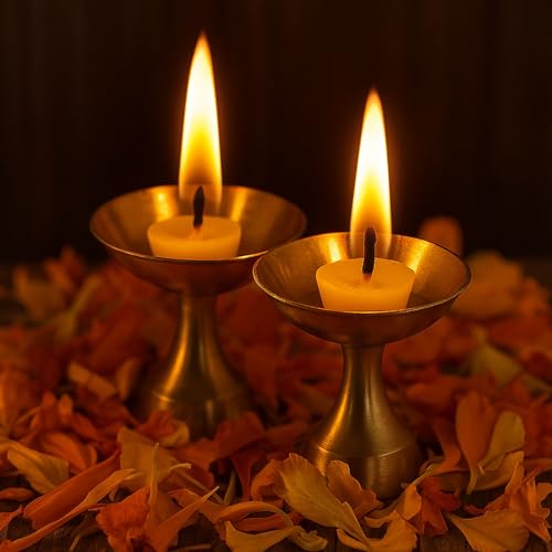 Brijbooti Ghee Diya for Puja – 100 Ghee Wicks (Pack of 2) | Ready to Use Ghee Diya batti for Pooja | Long Lasting 30 Min Burn Time | Easy to Use Puja Batti for Aarti - Image 3