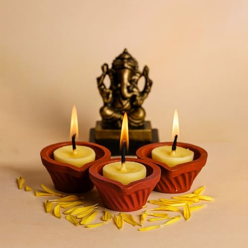 Brijbooti Ghee Diya for Puja – 100 Ghee Wicks (Pack of 2) | Ready to Use Ghee Diya batti for Pooja | Long Lasting 30 Min Burn Time | Easy to Use Puja Batti for Aarti - Image 2