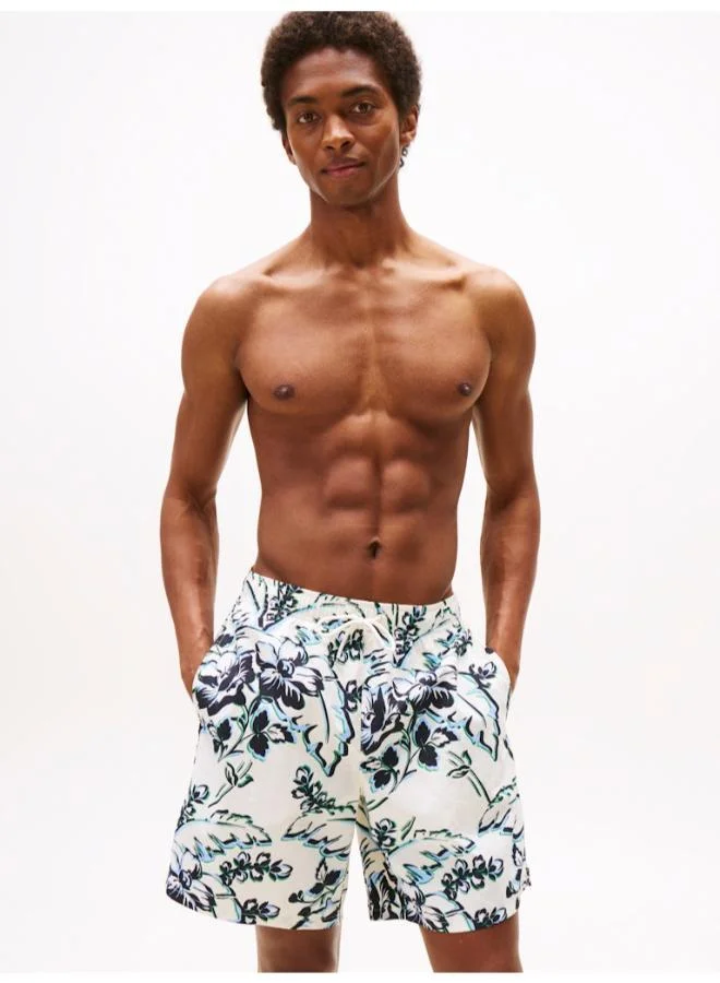 TOMMY HILFIGER Essential Print Long Length Swim Shorts