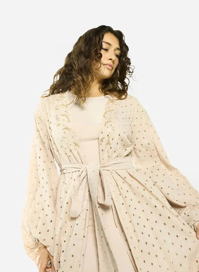 House of Moda Layered Overlay Relaxed Jalabiya