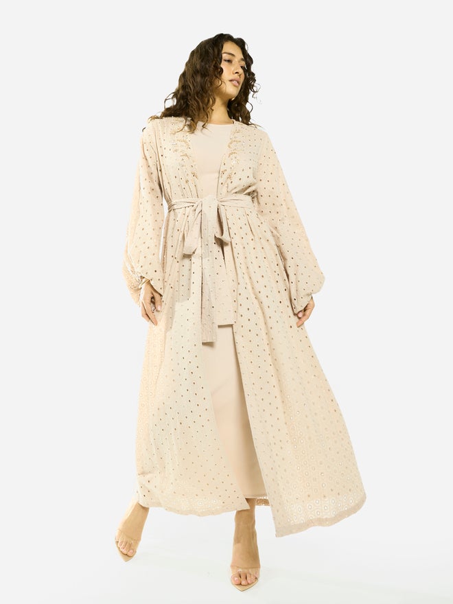 House of Moda Layered Overlay Relaxed Jalabiya - Image 4