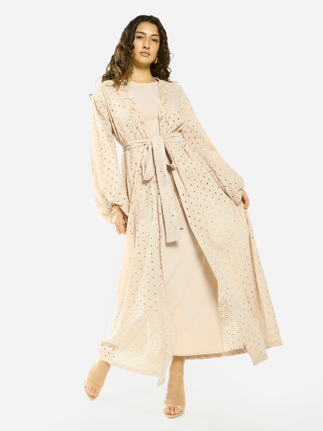 House of Moda Layered Overlay Relaxed Jalabiya - Image 2