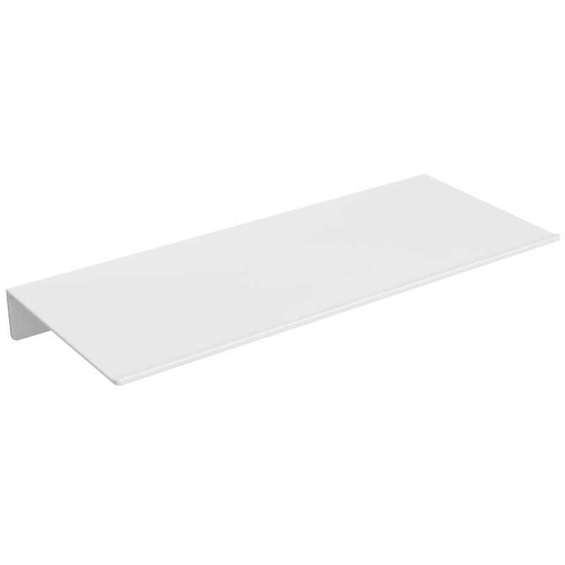Danpoo Small Floating Shelf for Wall Storage, Mini Display Shelf for Collectibles, Metal Wall Shelf for Bathroom/Living Room/Kitchen/Bedroom(White, 8") - Image 1