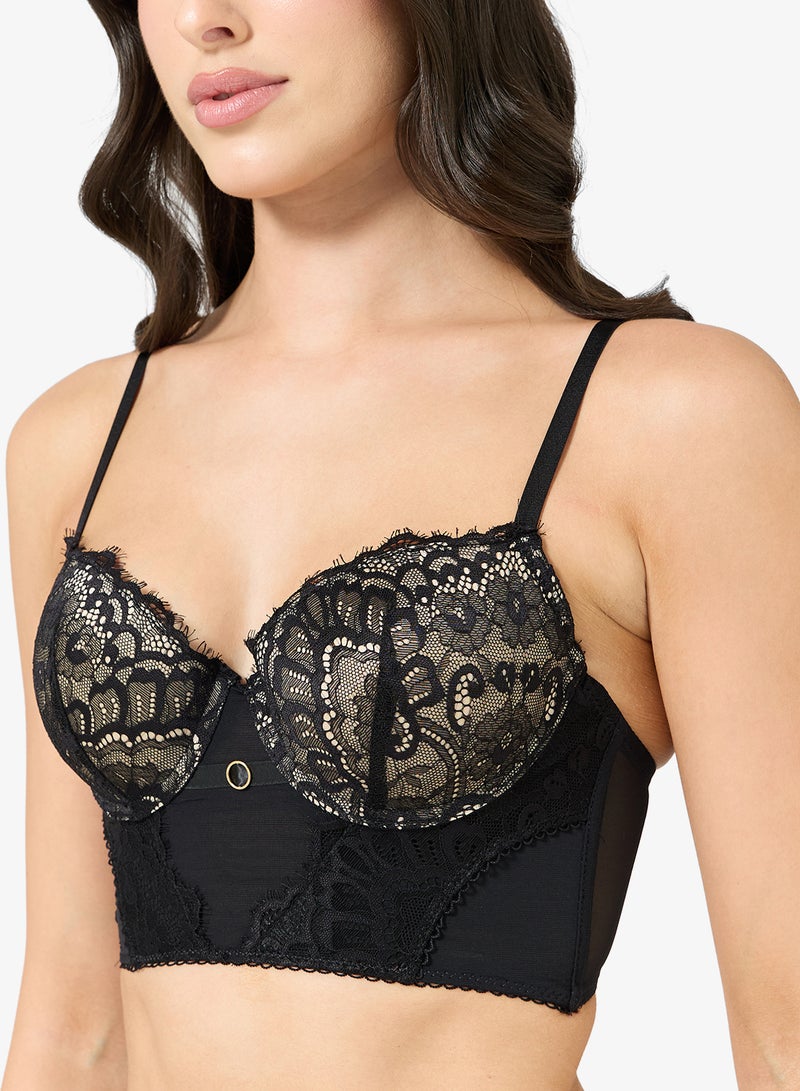 Ginger Lace Detail Bralette & Brief Set - Image 2