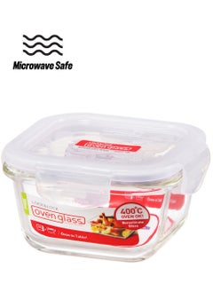 LOCK & LOCK LocknLock 300ml Oven Glass Square Container – Durable, Microwave Safe Food Storage Solution  - Image 1
