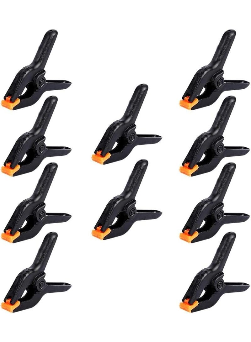 10 PCS Professional Plastic Large Spring Clamps Heavy Duty for Crafts or Plastic Clips and Backdrop Clips Clamps for Backdrop Stand,Photography, Home Improvement - Image 1