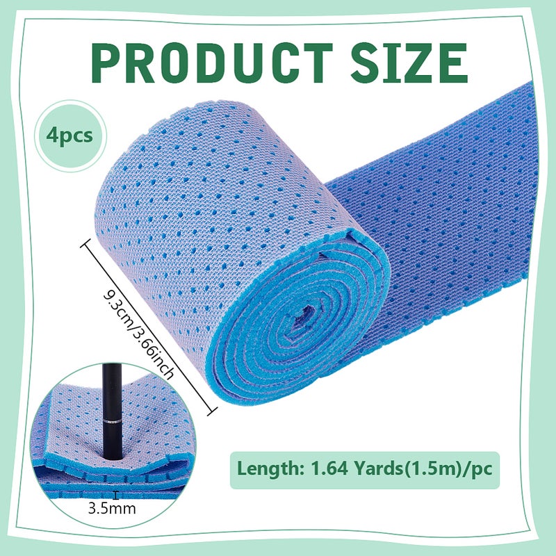 4pcs Sponge Insole Flat Cornflower Blue 93x3.5mm about 1.5m/pc - Image 2