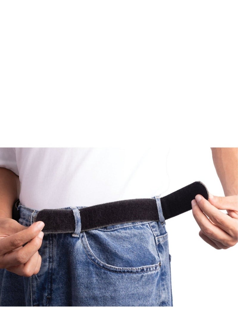 Ar supply Ar Comfort Belt X2 by Arij Bags | Genuine Leather No Buckle Belt, Pants Waist Adjuster, Velcro Closure (Havan) - Image 3