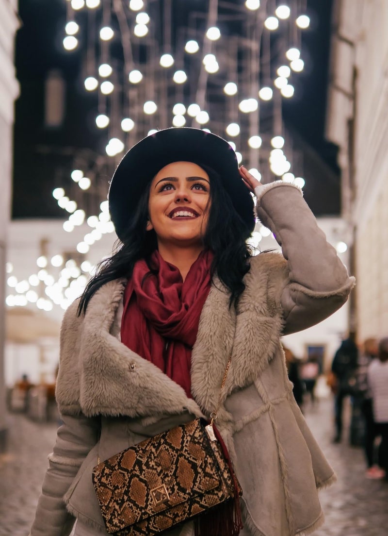 Achillea Soft Silky Pashmina Scarf for Women - Shawl Wrap for Evening Dresses, Bridesmaids, Weddings & Everyday Wear (Wine) - Image 2