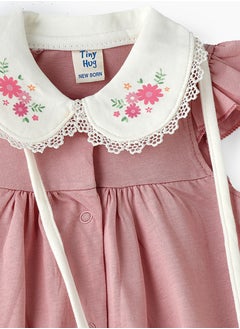 Tiny Hug Baby Girl Pink Bunny Bag Onesie  - Image 4