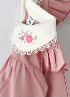 Tiny Hug Baby Girl Pink Bunny Bag Onesie  - Image 3
