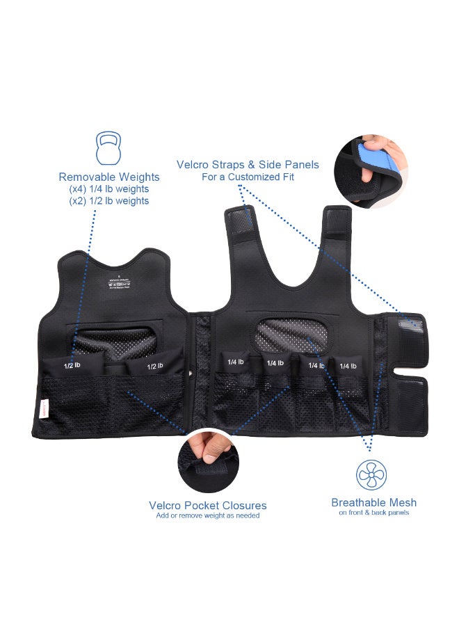 abley's Children's Sensory Weighted Vest, Small (2-4 Years) | For Children with Sensory Issues, Autism, ADHD | Adjustable Therapeutic Support | Includes 6 Removable Weights | Blue - Image 4
