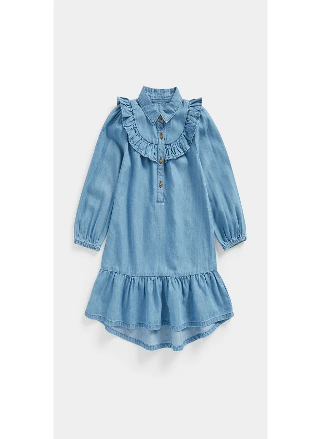 mothercare Denim Dress With Frill