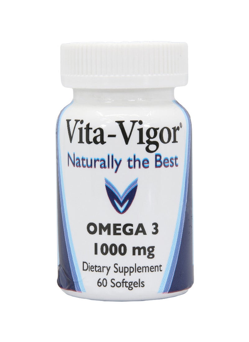 Vita-Vigor Omega 3 1000Mg 60 Softgels  - Image 3