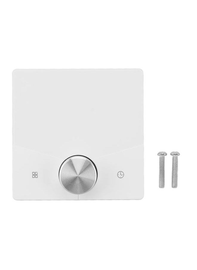 Thoraya Thermostat ABS Black Smart Programmable WiFi Digital Touchscreen LCD Color Thermostat for Household White  - Image 1