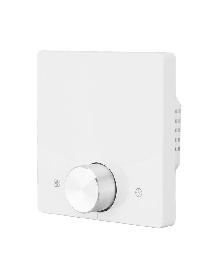 Thoraya Thermostat ABS Black Smart Programmable WiFi Digital Touchscreen LCD Color Thermostat for Household White  - Image 5