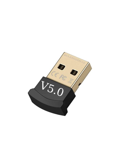 ZERO Bluetooth 5.0 USB Dongle Adapter, Supports Windows 7/8.1/10/11 XP, for PC, Laptop, Mouse, Keyboard, Printers, Headsets, Game Controller