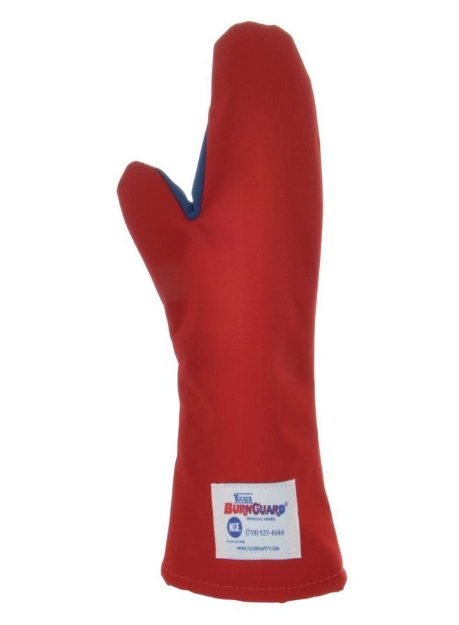 Tucker BurnGuard Oven Mitt Nomex Gusset Ambidextrous 15"L Red - Image 1