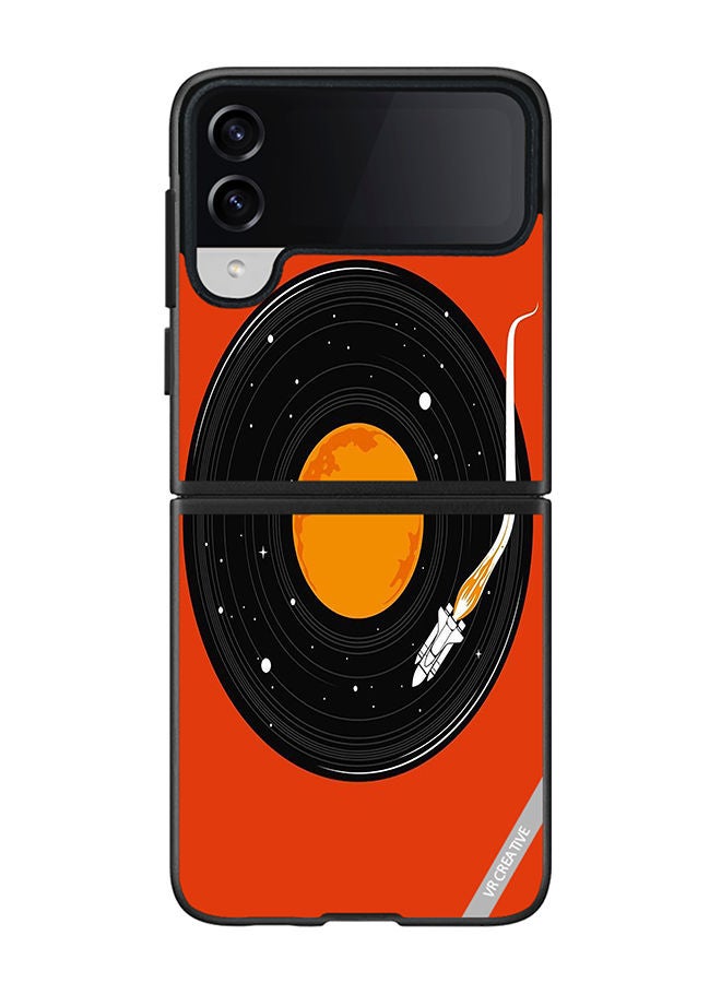 VR CREATIVE Protective Case Cover For Samsung Galaxy Z Flip4 Music Design Multicolour - Image 1