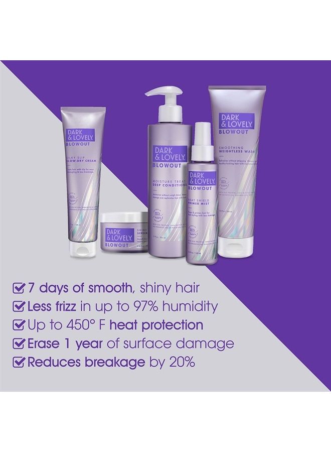 SoftSheen-Carson SS Carson/Interbeauty Dark&Lovely® Heat Protectant&Hair Detangler Moisturizing Blowout Silky Slip Blow Dry Cream with Silk Protein,Shea Butter&Castor Oil for All Curl Types Blow Dry Cream 5oz 5 oz - Image 5