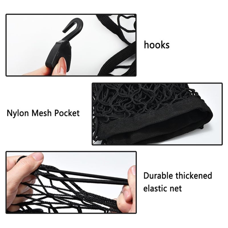 Figpade Cargo Net for SUV,Upgraded Highly Elastic Truck Cargo Net with Trunk Net Hooks - Stretch to 62.99"X47.24",Premium Truck Bed Netting for Cargo for Car Organizer and Storage - Image 5