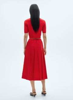 MANGO Cotton Pleated Skirt  - Image 2