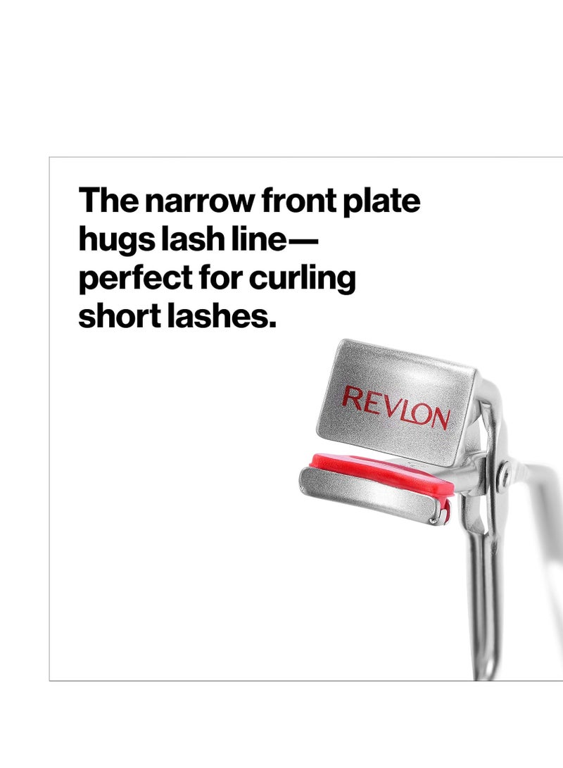 Revlon Eyelash Curler, Gifts for Her, Beauty Stocking Stuffers for Women, Precision Curl Control for Short Lashes, Lifts & Defines, 1 Count Silver - Image 4