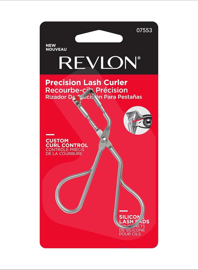 Revlon Eyelash Curler, Gifts for Her, Beauty Stocking Stuffers for Women, Precision Curl Control for Short Lashes, Lifts & Defines, 1 Count Silver - Image 5