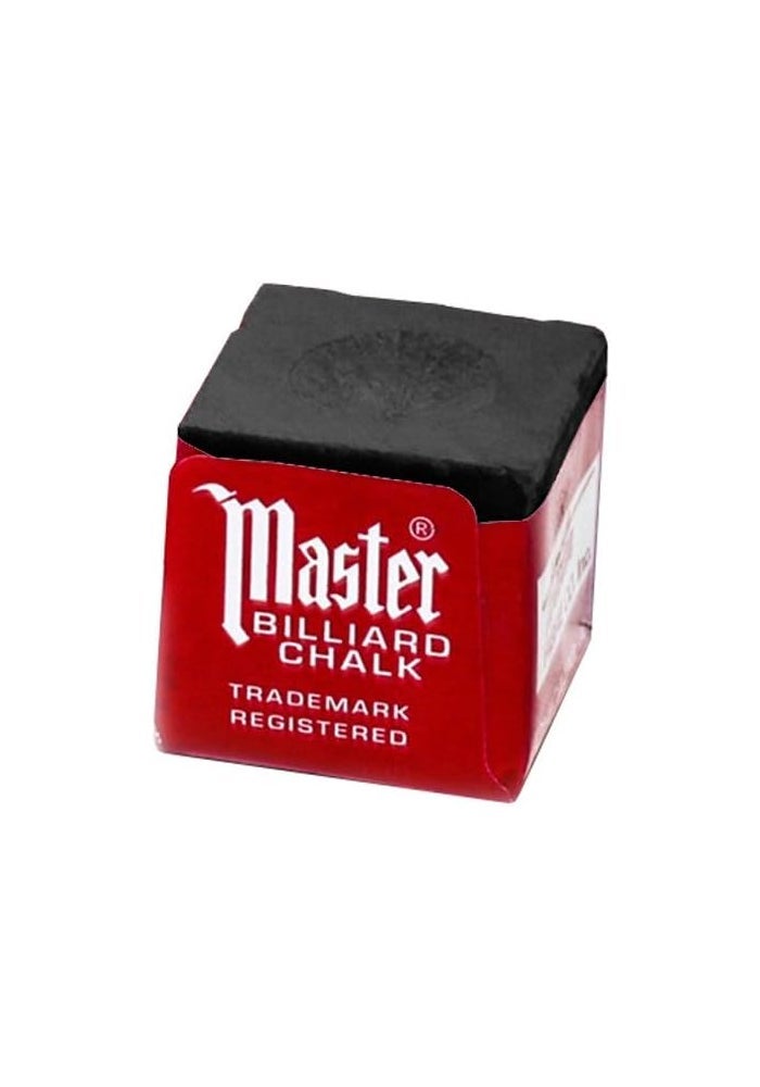 Master Billiard/Pool Cue Chalk Box - 12 Premium Quality Black Cubes - Image 4