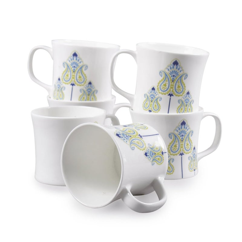 Clay Craft Fine Ceramic Coffee Mugs Set of 6 Perfect for Kitchen and Home Decor - Image 3