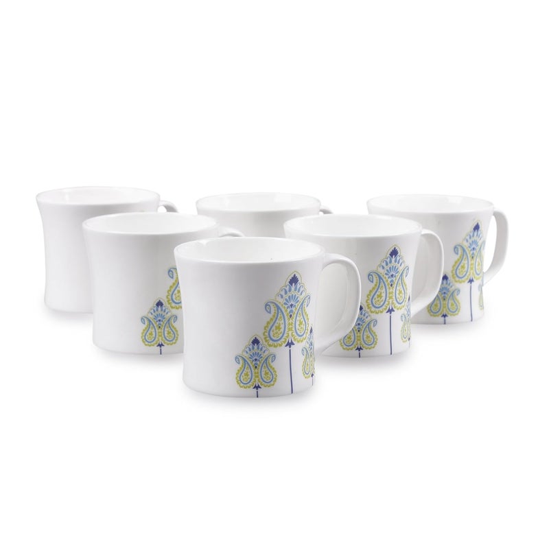 Clay Craft Fine Ceramic Coffee Mugs Set of 6 Perfect for Kitchen and Home Decor - Image 2