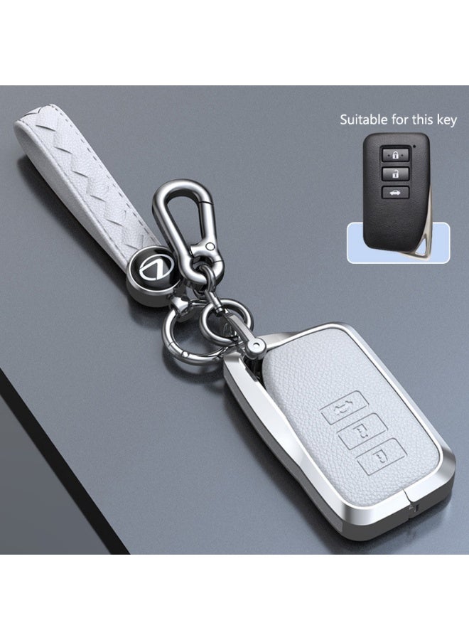 LEXUS High end car key protection cover suitable for Lexus ES200 ES300H RX300 RX350HNX260570270 genuine cowhide and zinc alloy car key shell case - Image 1