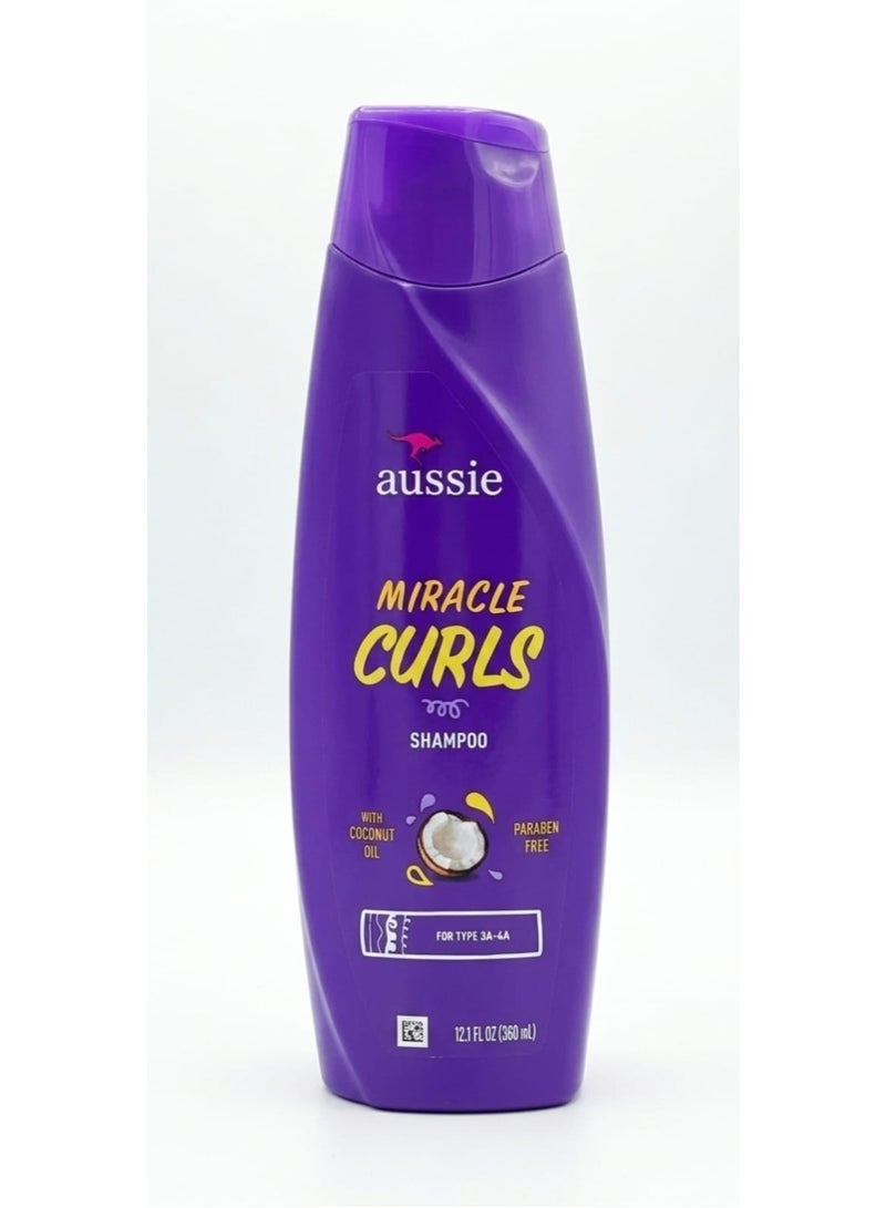 Aussie Miracle Curls Shampoo with Coconut & Jojoba Oil 360 ml - Image 1