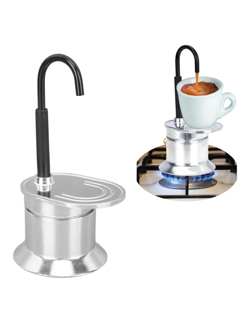 وعاء موكا ، أنبوب واحد 1 كوب صانع إسبريسو ، منفذ الألومنيوم ، التجربة السريعة ، المحمولة للتخييم في الهواء الطلق والسفر ، القهوة على الطراز الإيطالي - Image 1