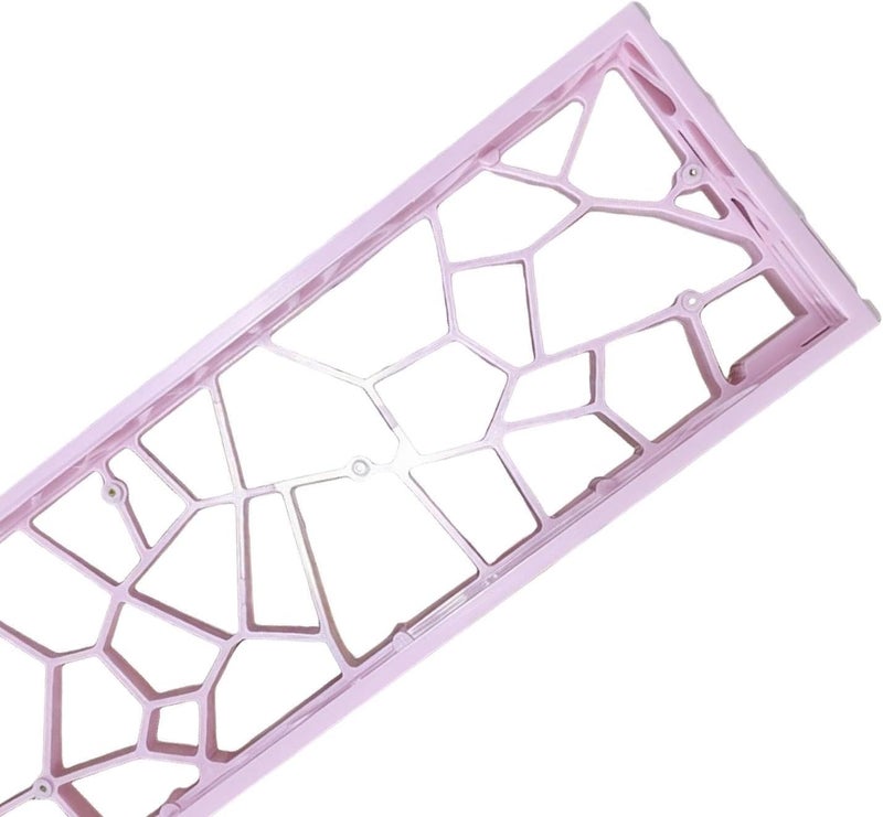 Keyboard Case Premium Ventilated Protective Portable Enclosure Supplies Cooling Practical Detachable 60% Keyboard Case Hollow, Pink - Image 2