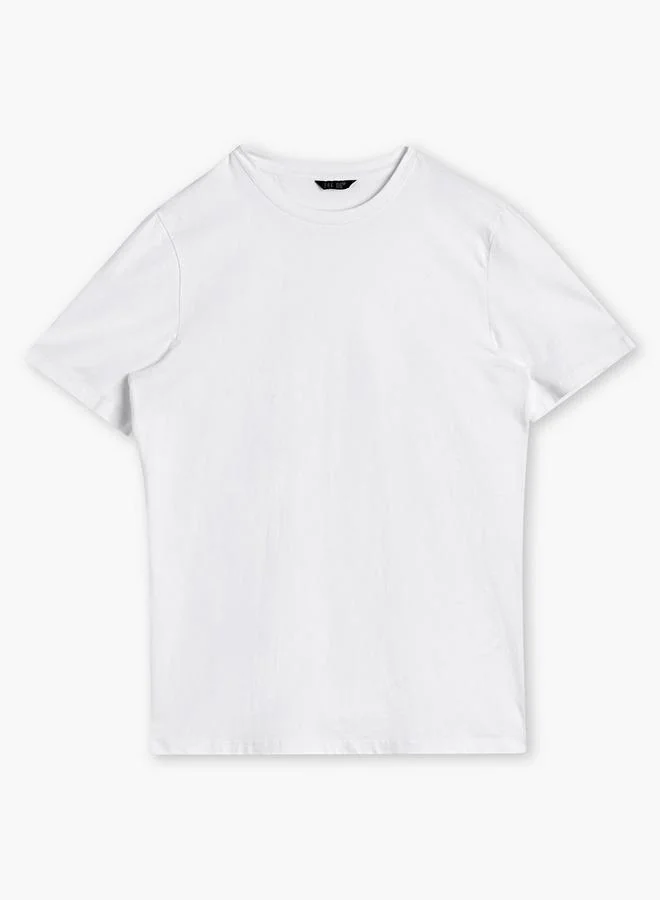 سبلاش فيڤ Men Crew Neck Short Sleeves T-shirt - Set of 2