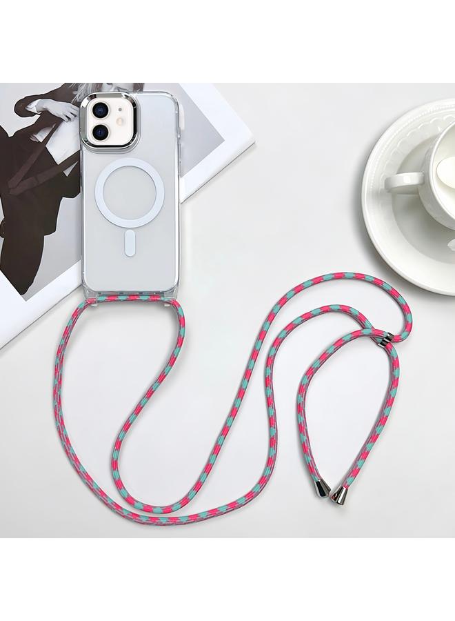 اس-توب جراب لهاتف iPhone 12 MagSafe مغناطيسي من البولي كربونات + جراب هاتف TPU مع حبل - Image 1