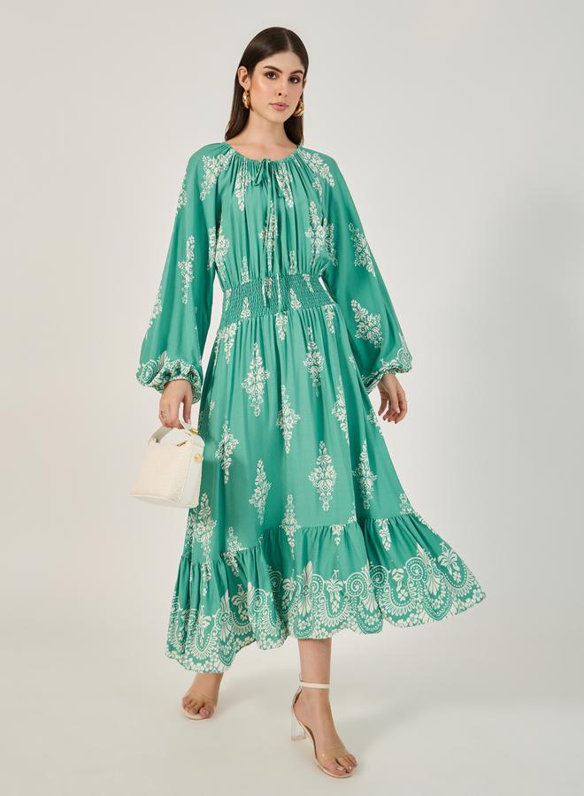 ستايلي فستان بطبعة زهور - Image 1