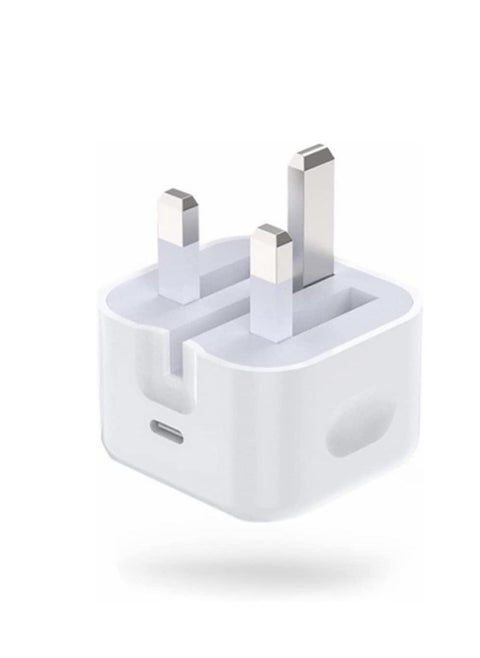 20W PD Fast Charger Type C Plug ，USB C Power Adapter Compatible with iPhone 14/13/12/11 Series/SE 2022 /XR/XS/X/8/iPad--White