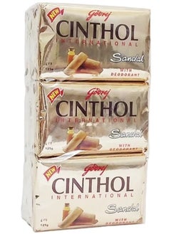 Cinthol Bath Soap Sandal With Deodorant Pack of 6 Pieces, 125g For Each 