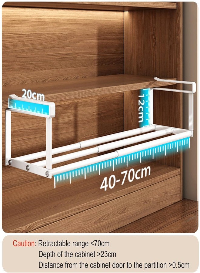 XIANGLV 2-Pack Expandable Shoe Rack & Hanging Shoe Organizer, Adjustable Under Shelf Storage for Closet, 16.5"-31.5" Space Saving Rack for Closet Pantry Laundry Room - Image 3