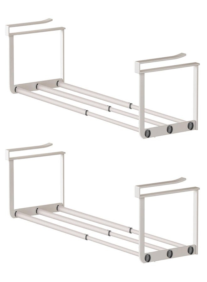 XIANGLV 2-Pack Expandable Shoe Rack & Hanging Shoe Organizer, Adjustable Under Shelf Storage for Closet, 16.5"-31.5" Space Saving Rack for Closet Pantry Laundry Room - Image 1
