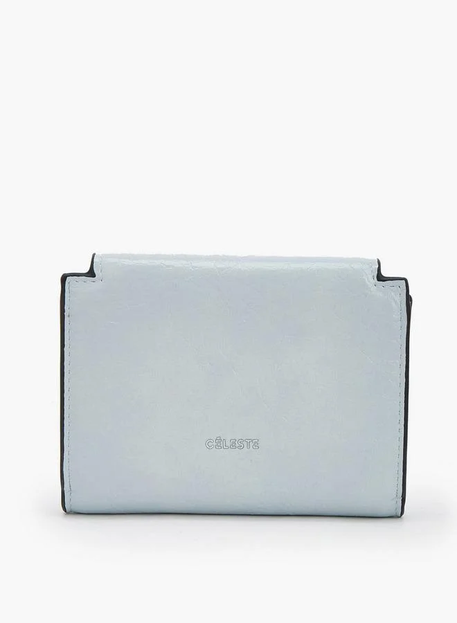 Celeste Textured Wallet With Twist Lock