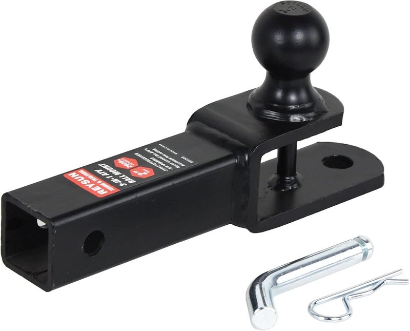 REYSUN 864209 3 in 1 ATV/UTV Trailer Hitch Towing Ball Mount with 2 inch Trailer Ball, Fits 2 inch Hitch Receiver… - Image 4