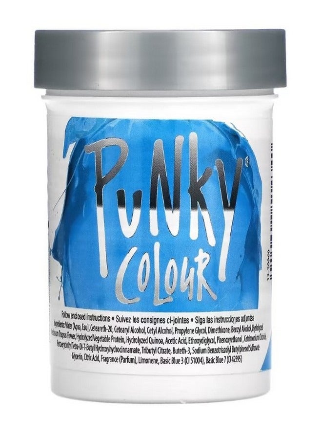 Punky صبغة شعر شبه دائمة مرطبة باللون الأزرق البحري 3.5 أونصة سائلة 100 مل - Image 2