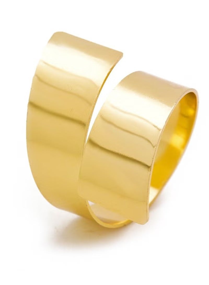 ميكسد مجموعة من 10 حلقات مناديل من الفولاذ المقاوم للصدأ وحاملات حلقات مناديل معدنية وحامل حلقات عصري ومشابك مناديل معدنية لتزيين الطاولة وحفلات العشاء والزفاف - Image 4