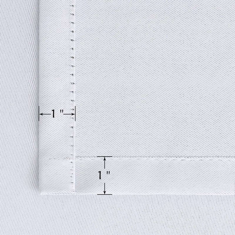 BGment White Curtains for Bedroom - 52 x 84 inch Rod Pocket and Back Tab Thermal Insulated Room Darkening Curtains for Living Room  2 Panels Set  Greyish White - Image 4