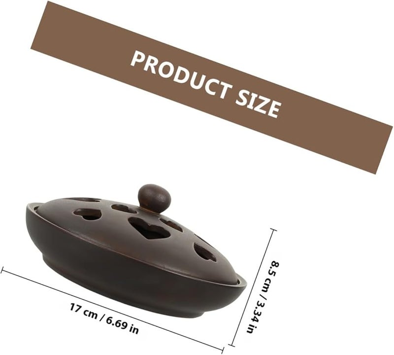 حامل مبخرة سيراميك كلاسيكي للاسترخاء المنزلي والتأمل والعلاج العطري - Image 3